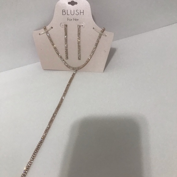 Neck/ Earrings Set BLUSH FOR HER Rose gold - Picture 11 of 14